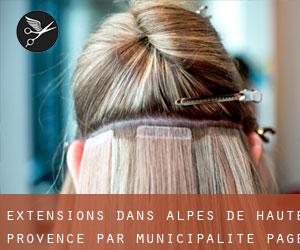 Extensions dans Alpes-de-Haute-Provence par municipalité - page 1